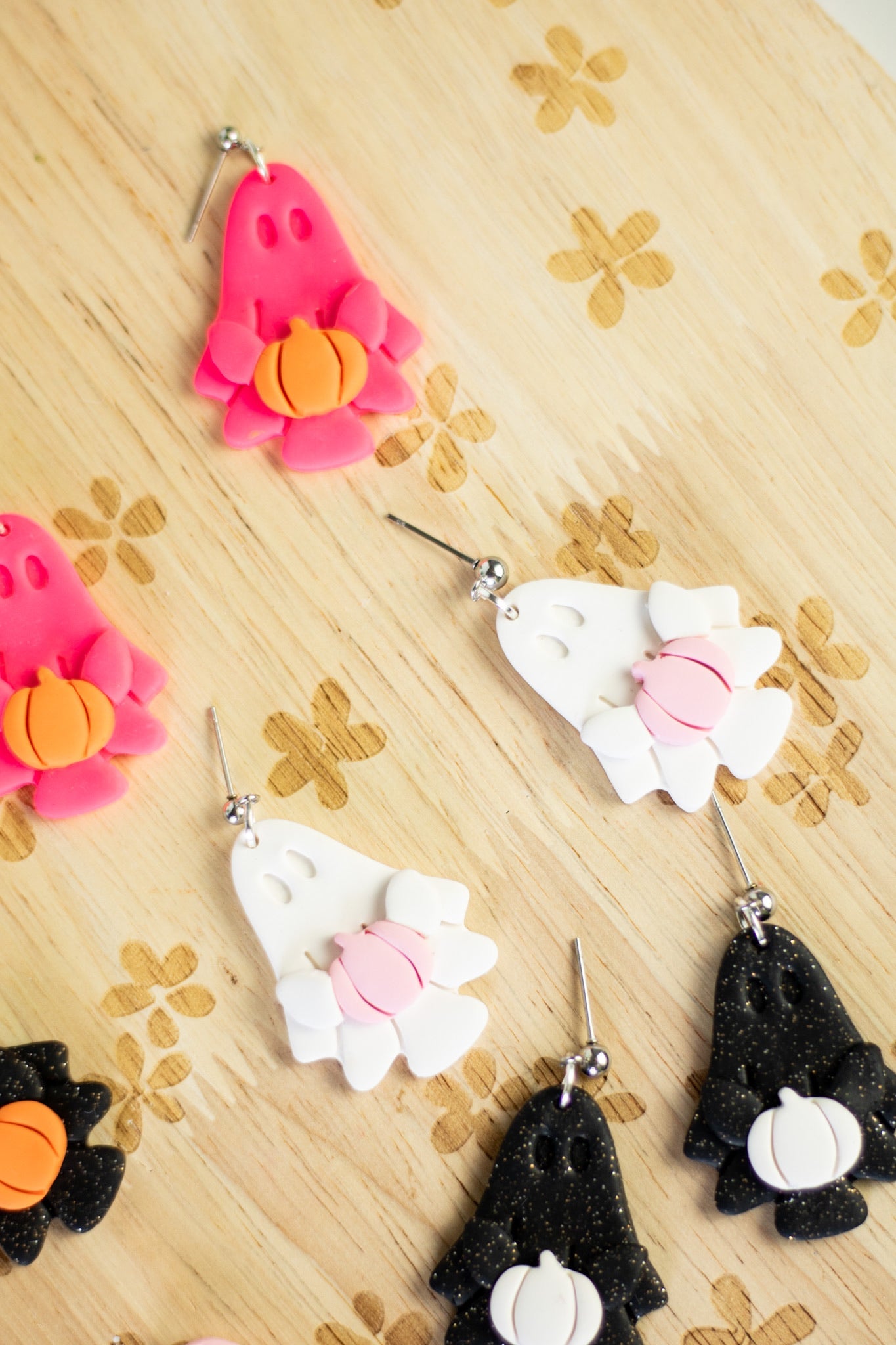 Pumpkin Ghost Dangles