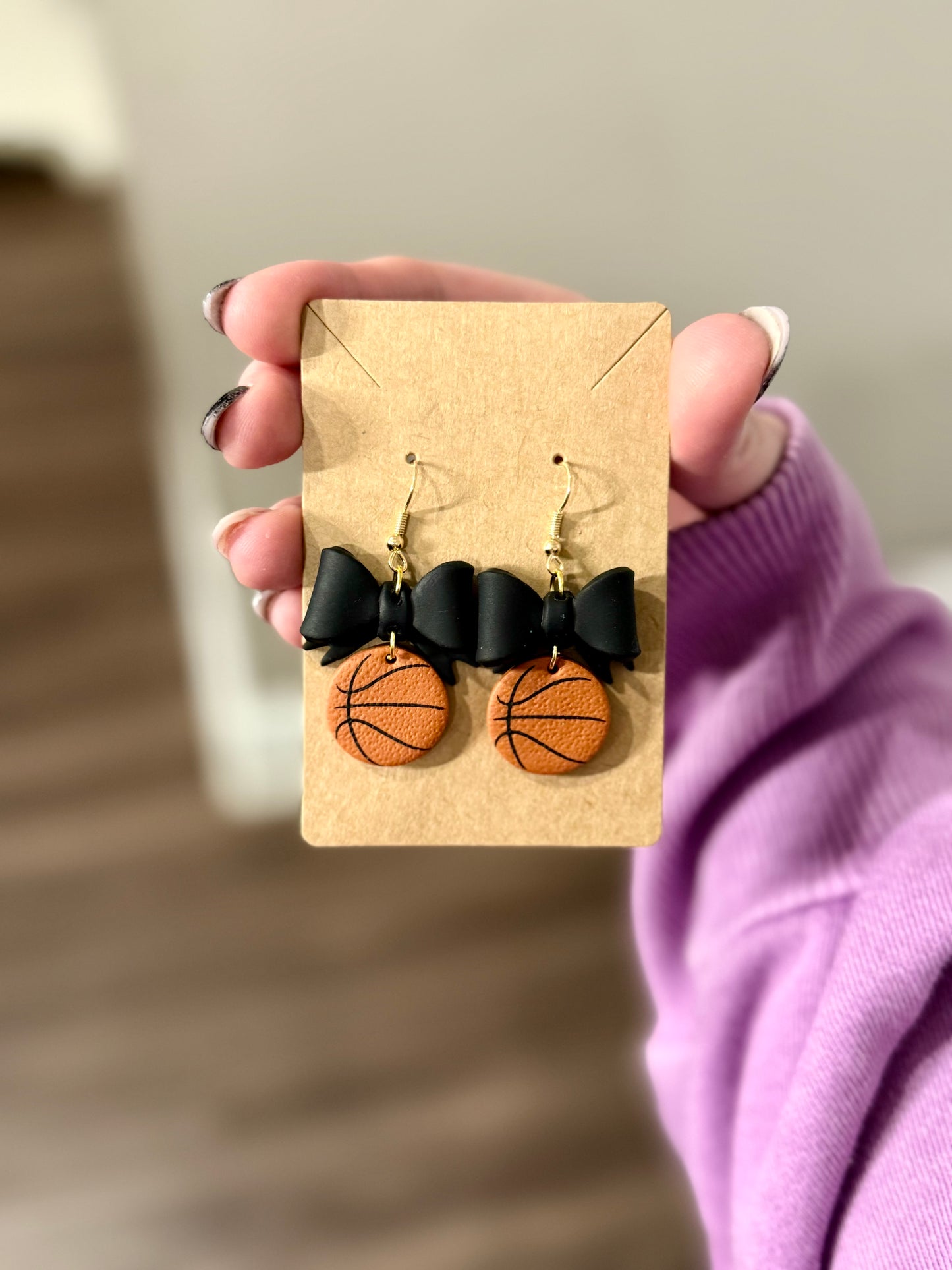 Baseball Bow Dangles