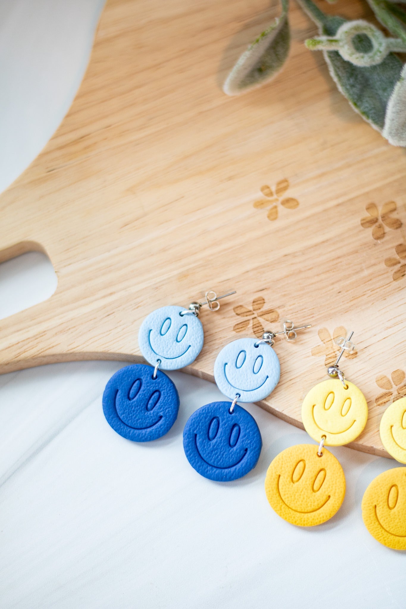 Ombre Smiley Dangles