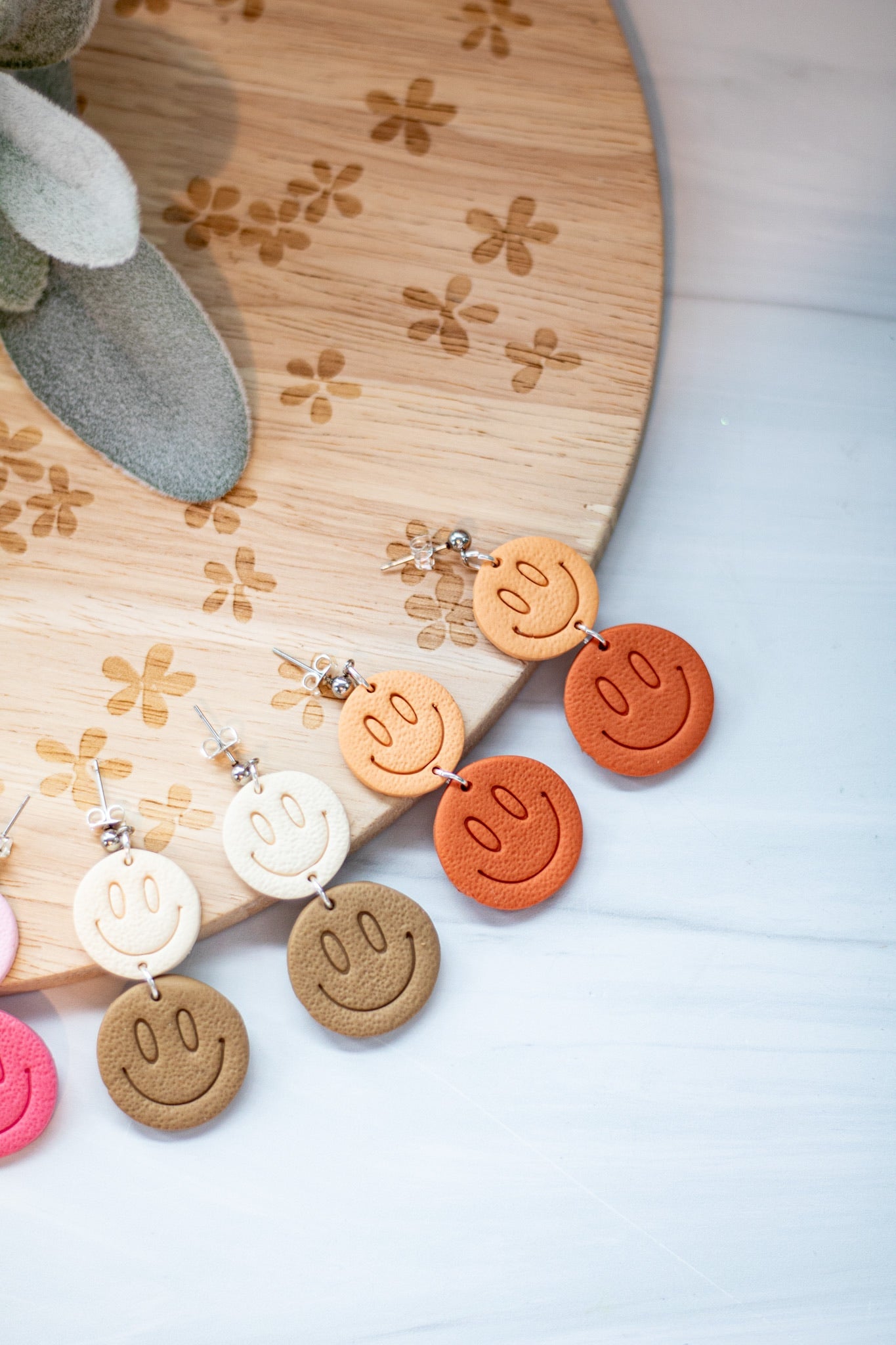 Ombre Smiley Dangles