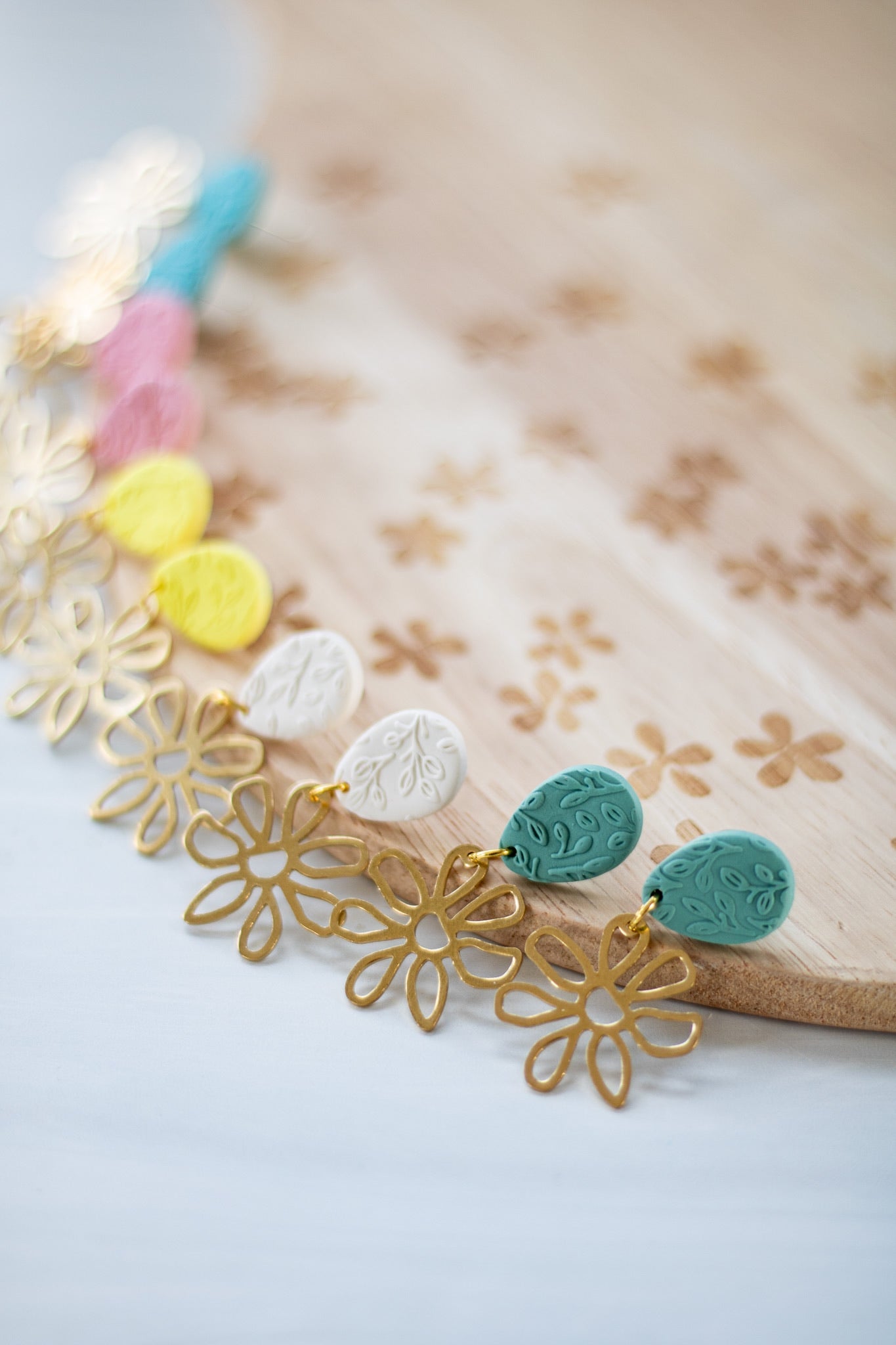 Spring Flower Charm Dangles