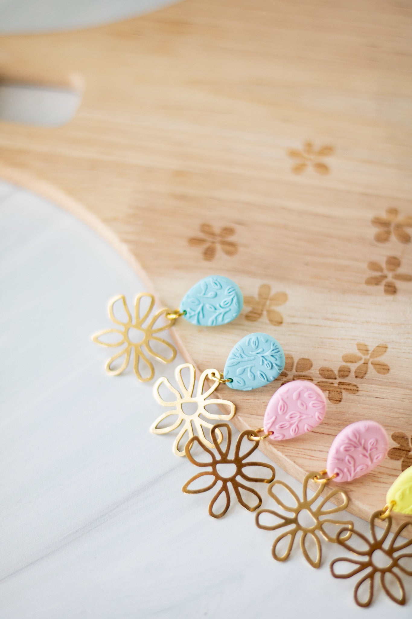 Spring Flower Charm Dangles