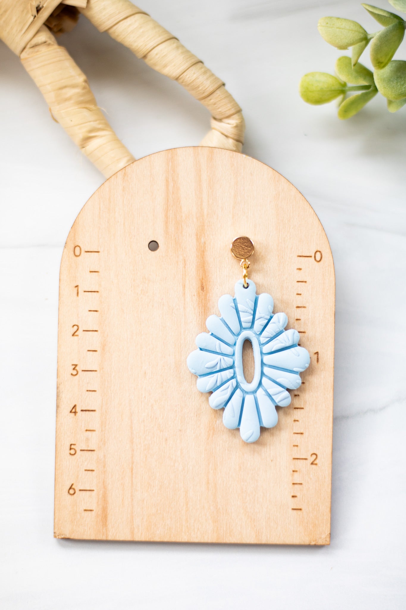 Embossed Scalloped Diamond Dangles