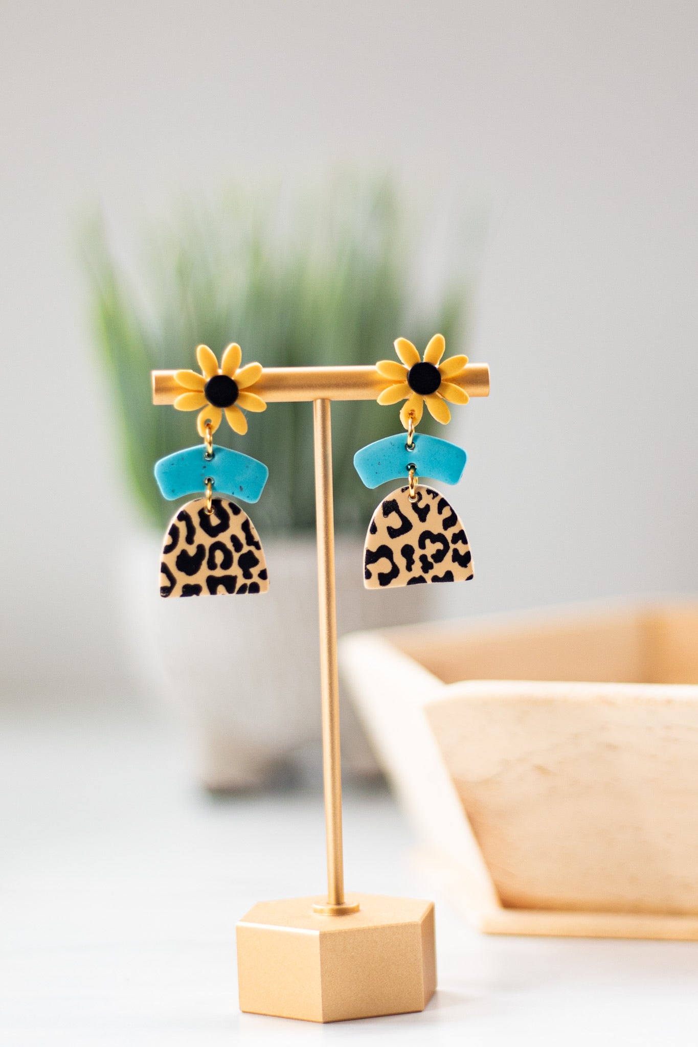 Sunflower Leopard Turquoise Collection