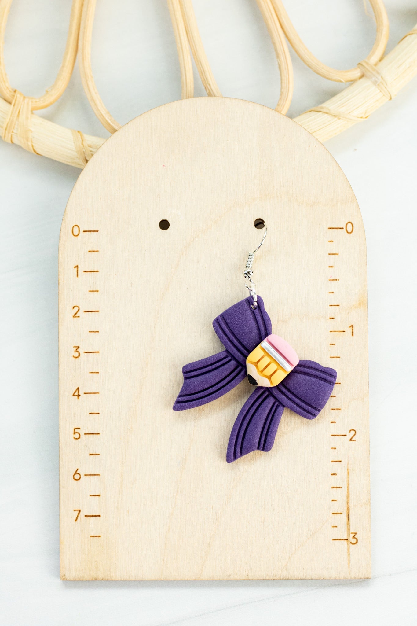 Chubby Pencil Bow Dangles
