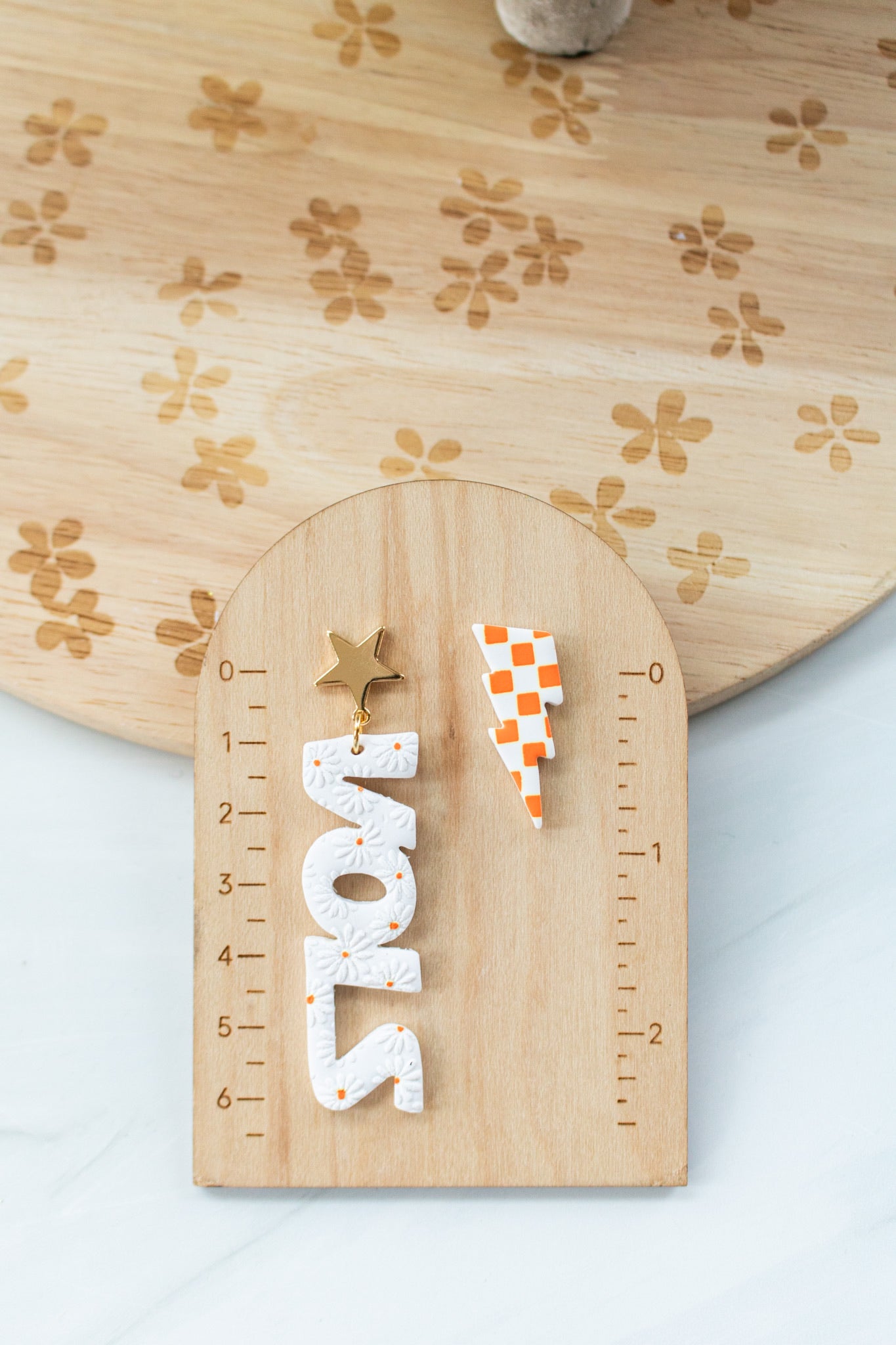 Star TENN/VOLS Embossed Dangles