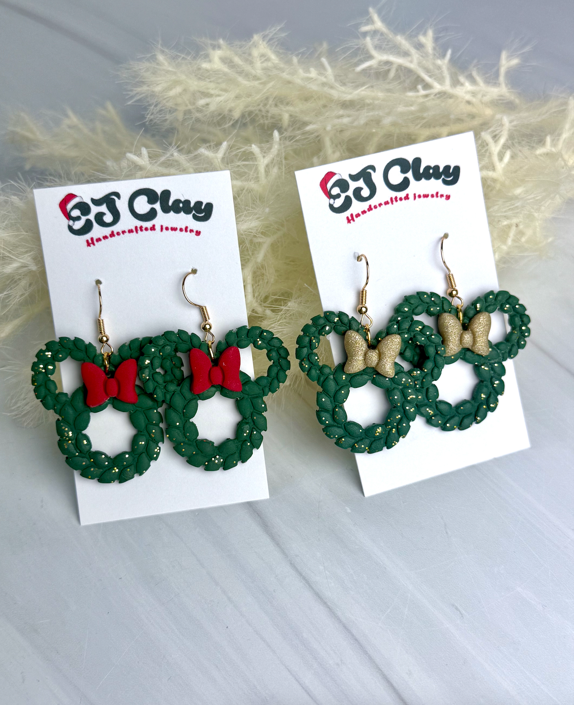 Mouse Wreath Dangles