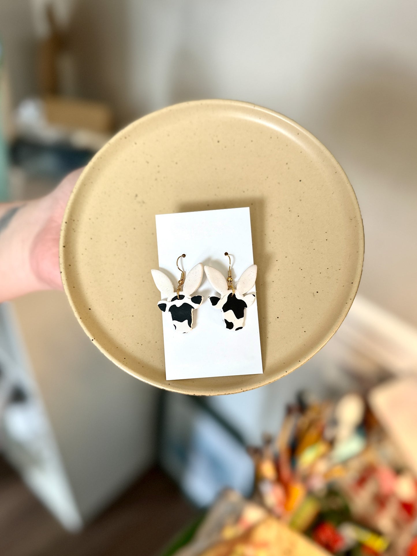 Bunny Cow Dangles