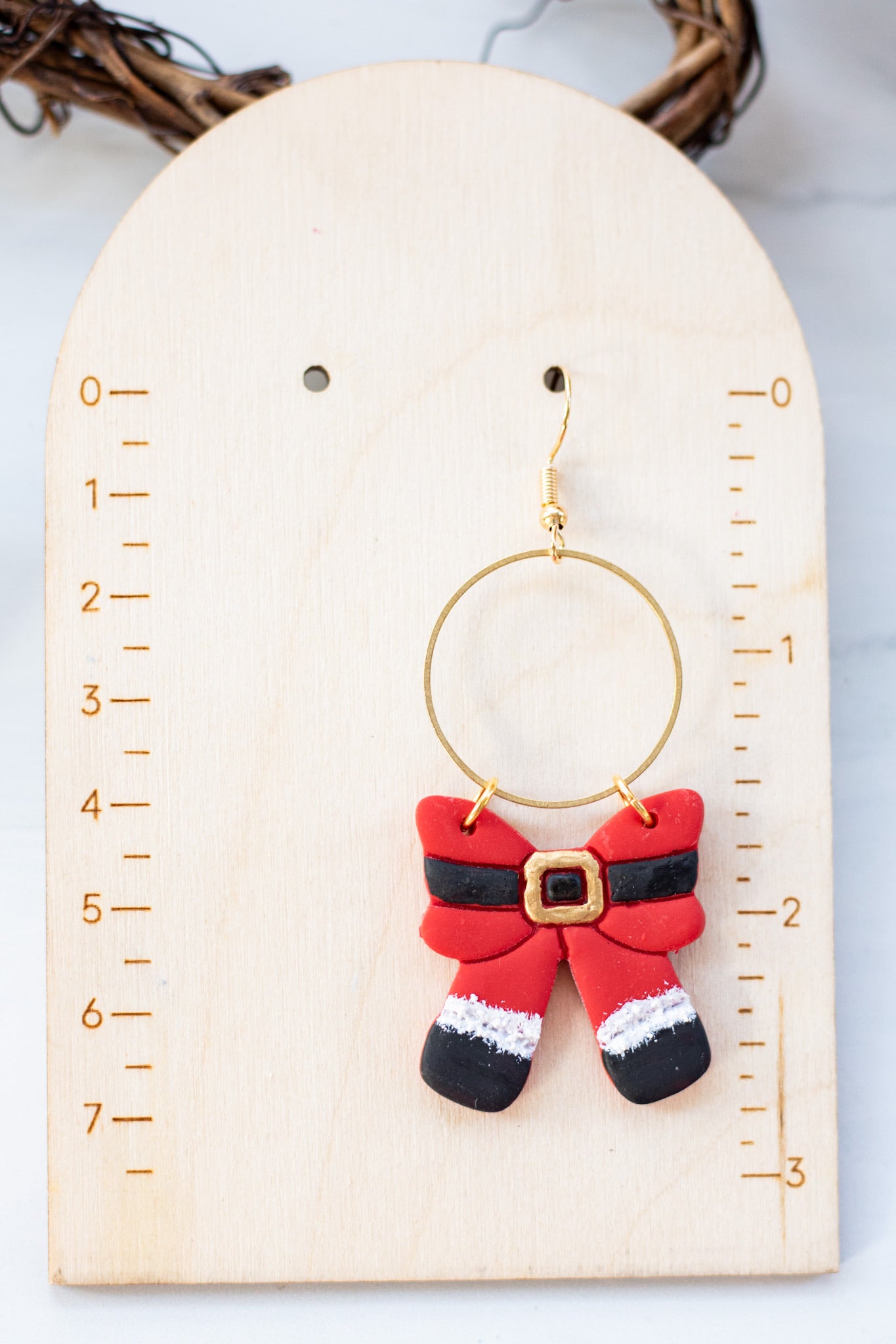 Santa Bow Dangles