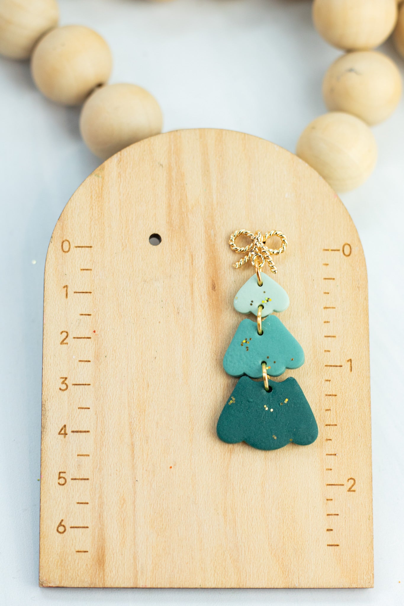 Three Part Ombré Tree Dangles