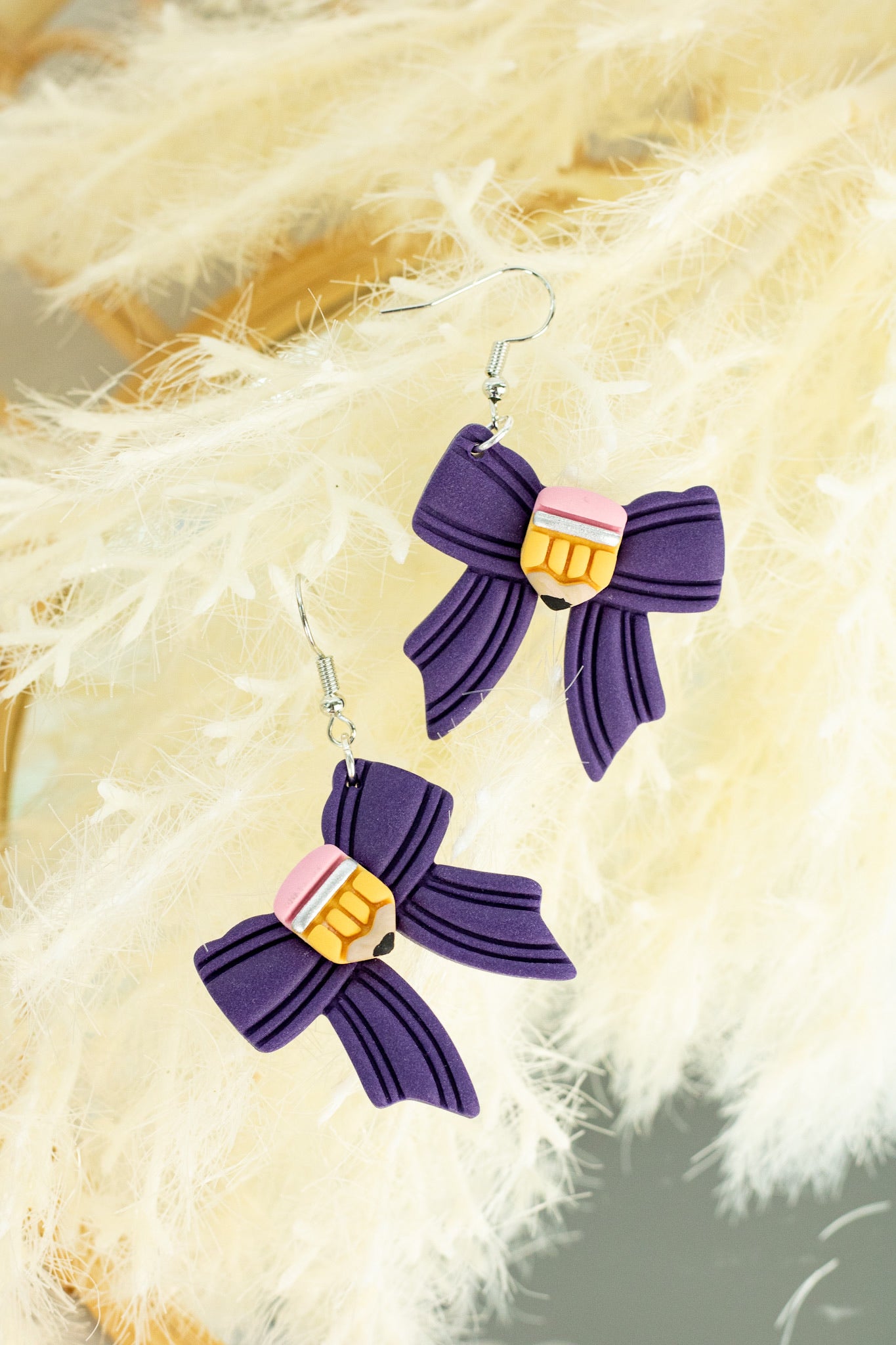 Chubby Pencil Bow Dangles