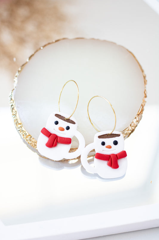 Snowman Cocoa Hoops