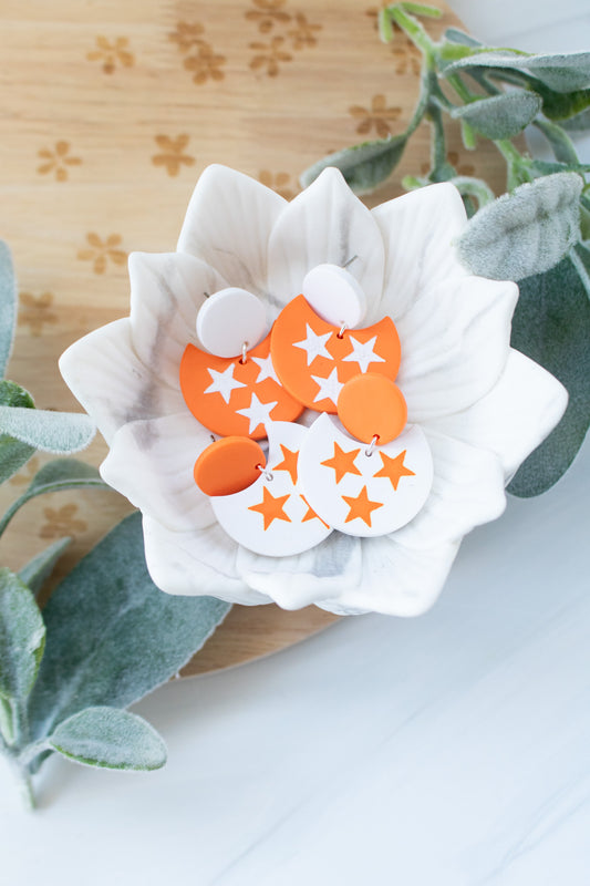 WS Cut Out Tri Star Dangles