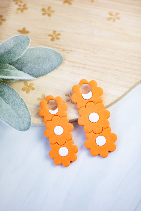 WS Orange/white Flower Stanley Topper