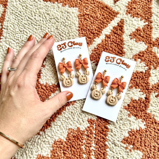 Fall Mouse Bow Dangles