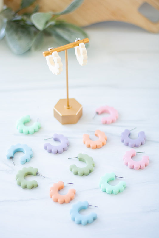 Spring Scalloped Hoops