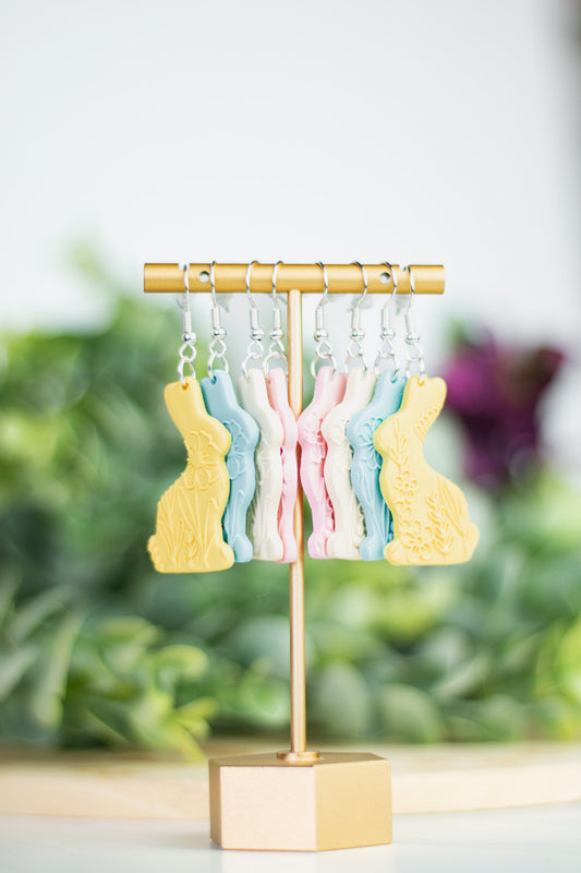 WS Floral Bunny Dangles