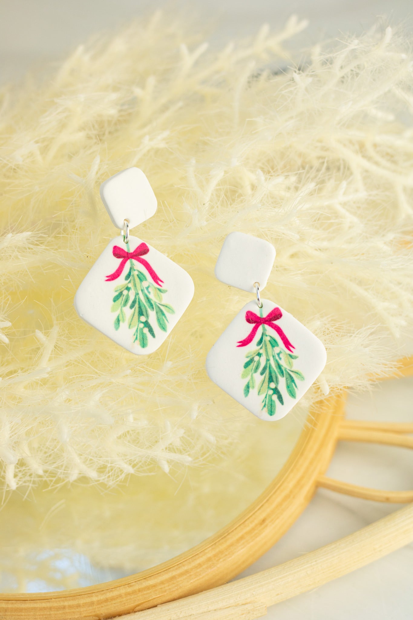 Mistletoe Diamond Dangles