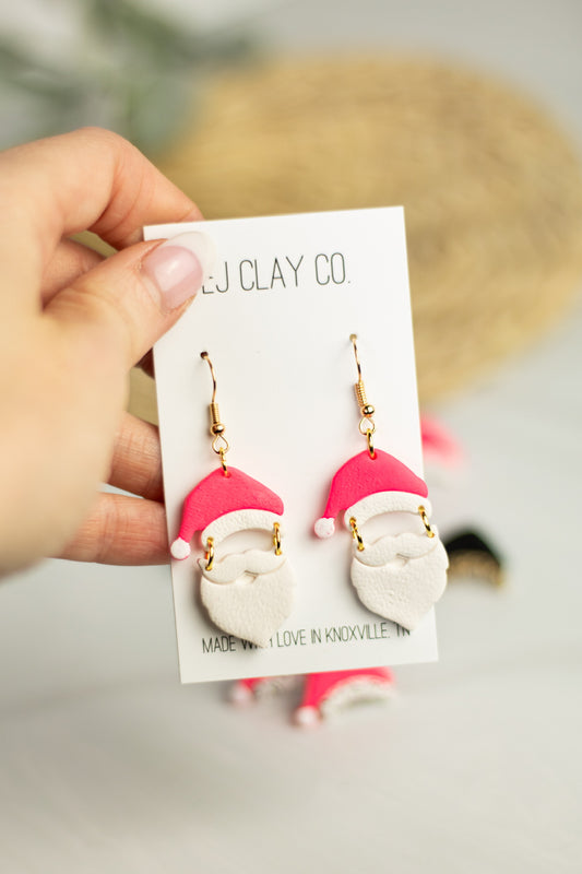 WS Pink Santa Dangles