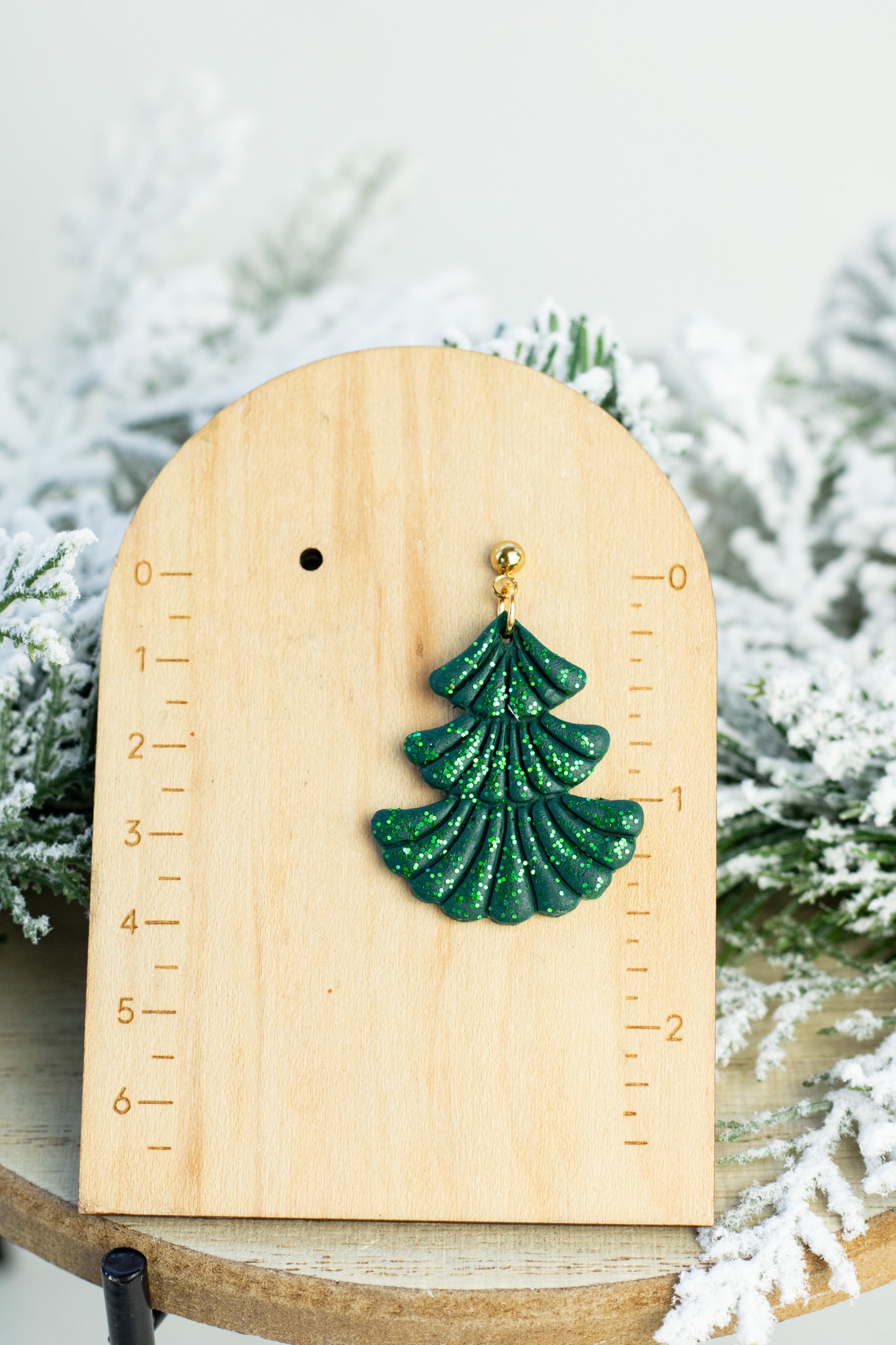 Statement Green Sparkle Trees