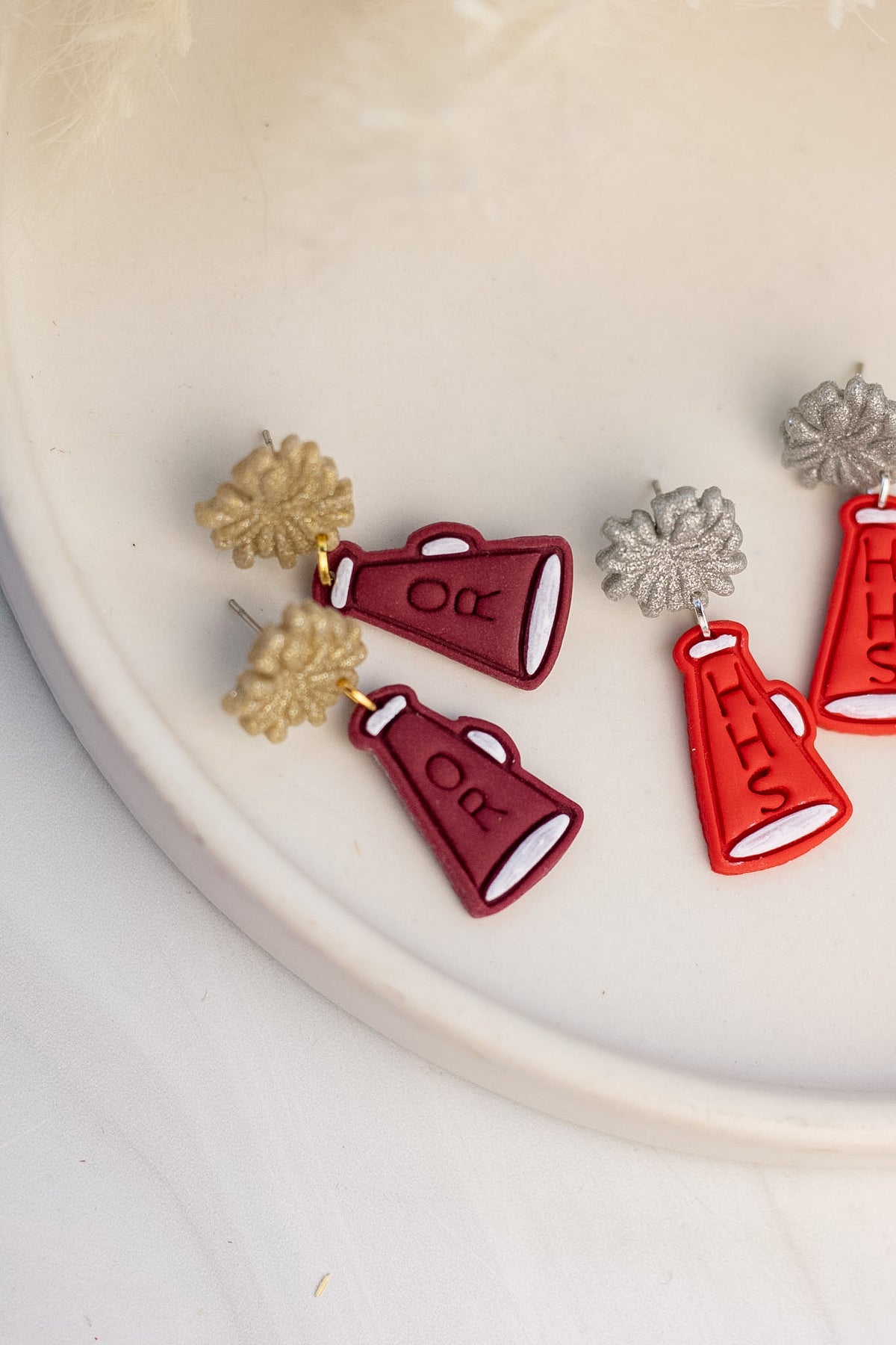 Custom Cheer Megaphone Dangles