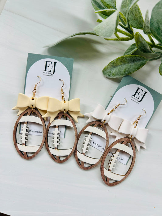 WS Football Bow Dangles