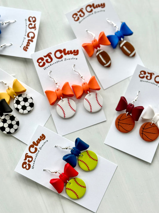 WS Sports Bow Dangles- Choose your sport