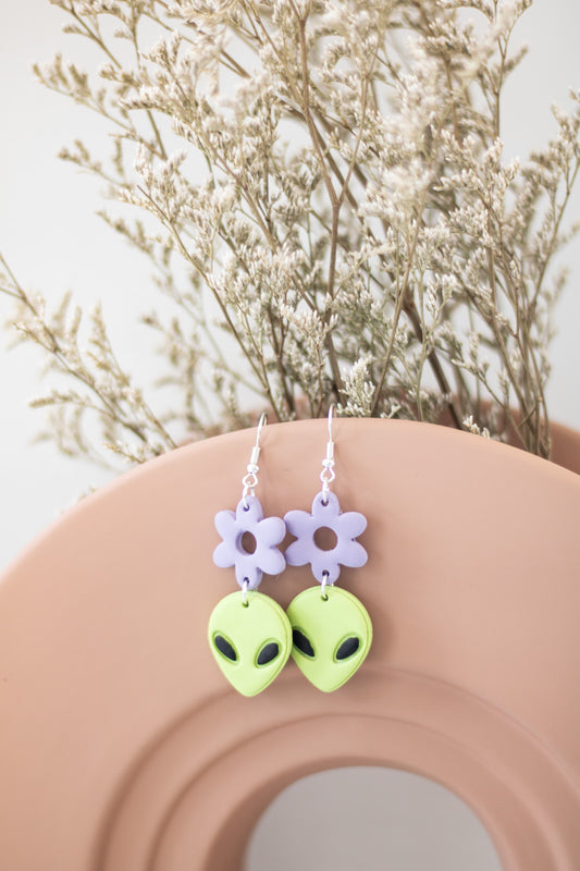 WS Alien Flower Dangles