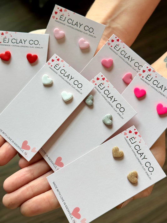 WS Mini Heart Studs
