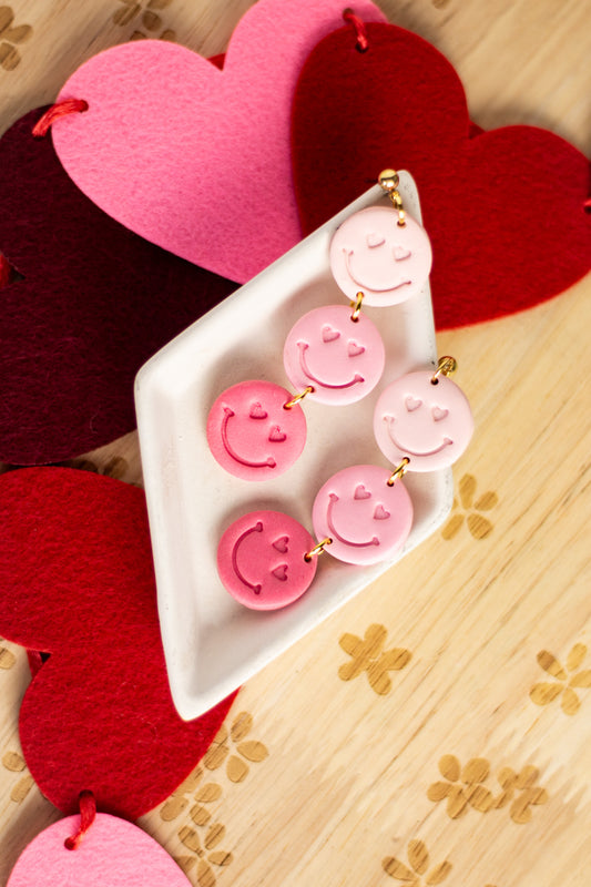 WS Vday Ombré Smiley Dangles