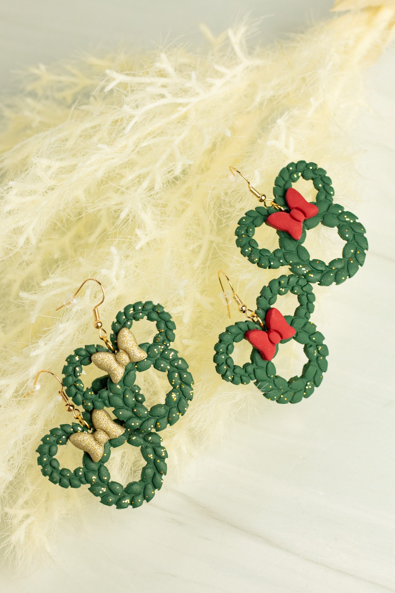 Mouse Wreath Dangles
