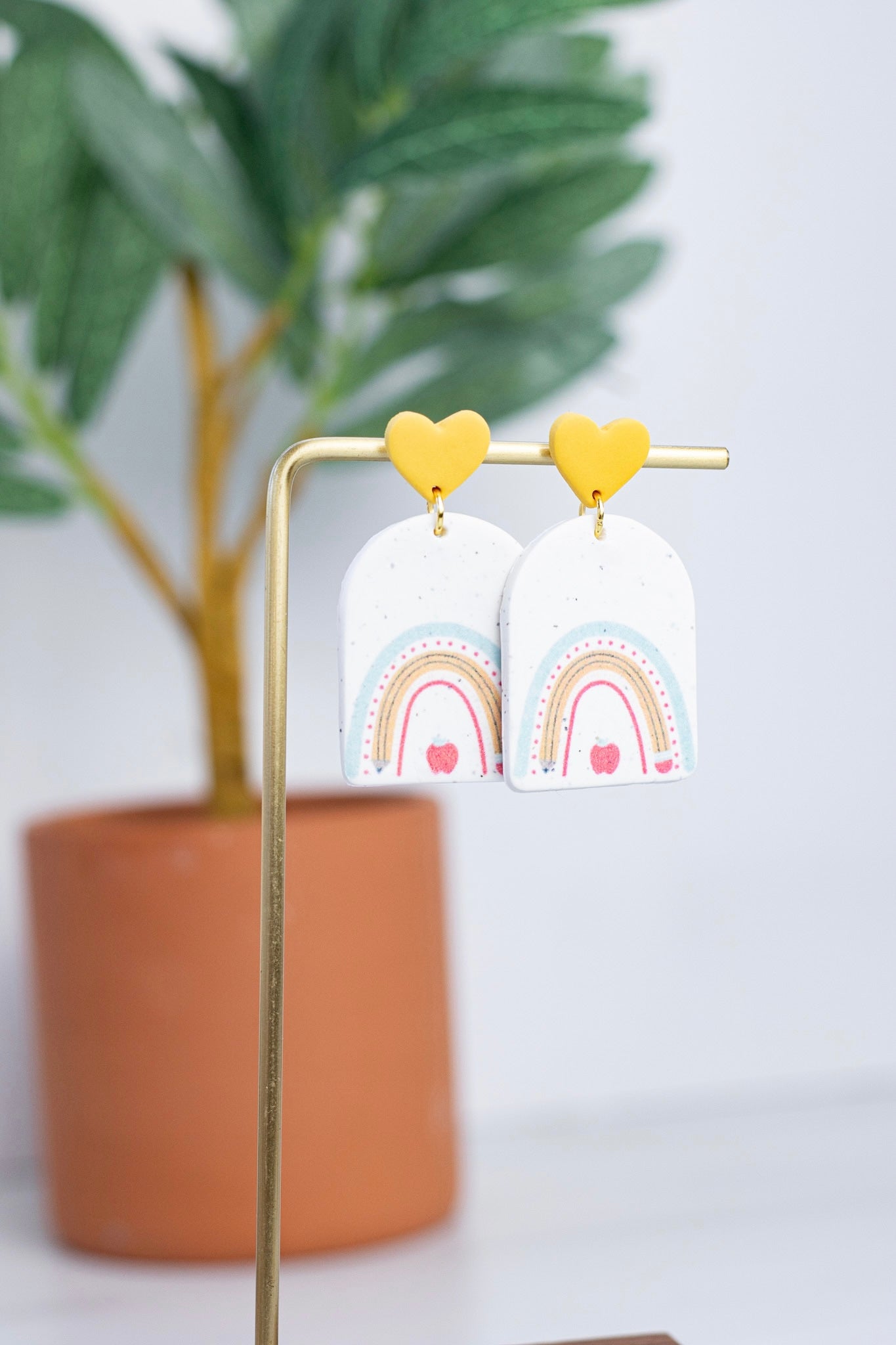 Printed Teacher Rainbow Dangles