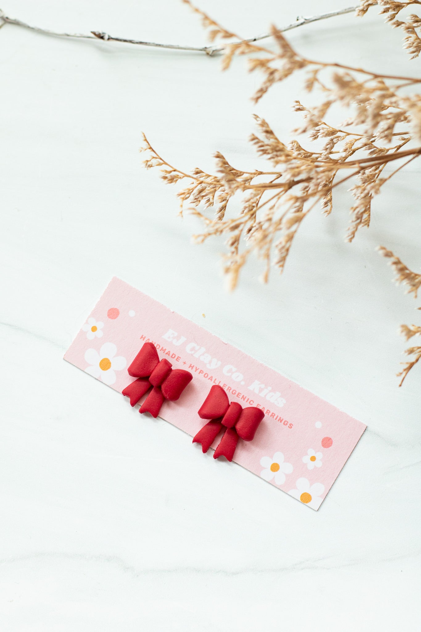 EJ Kids Small Holiday Bow Studs