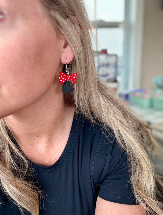 WS Minnie Bow Dangles