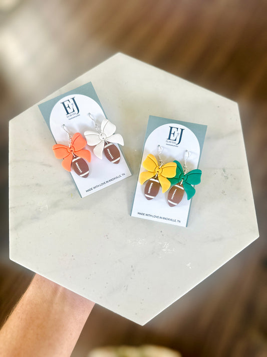 Custom Bow Football Dangles