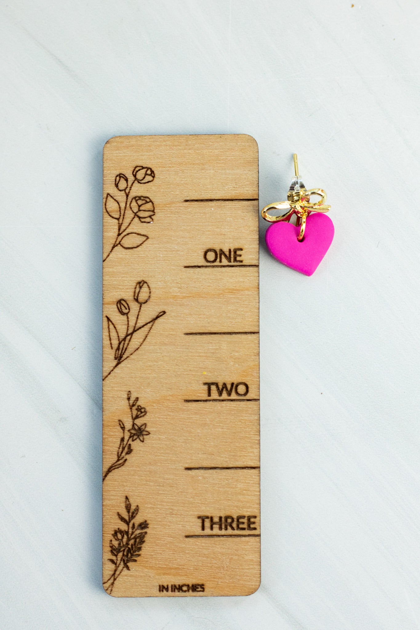 18k Dainty Bow Hearts