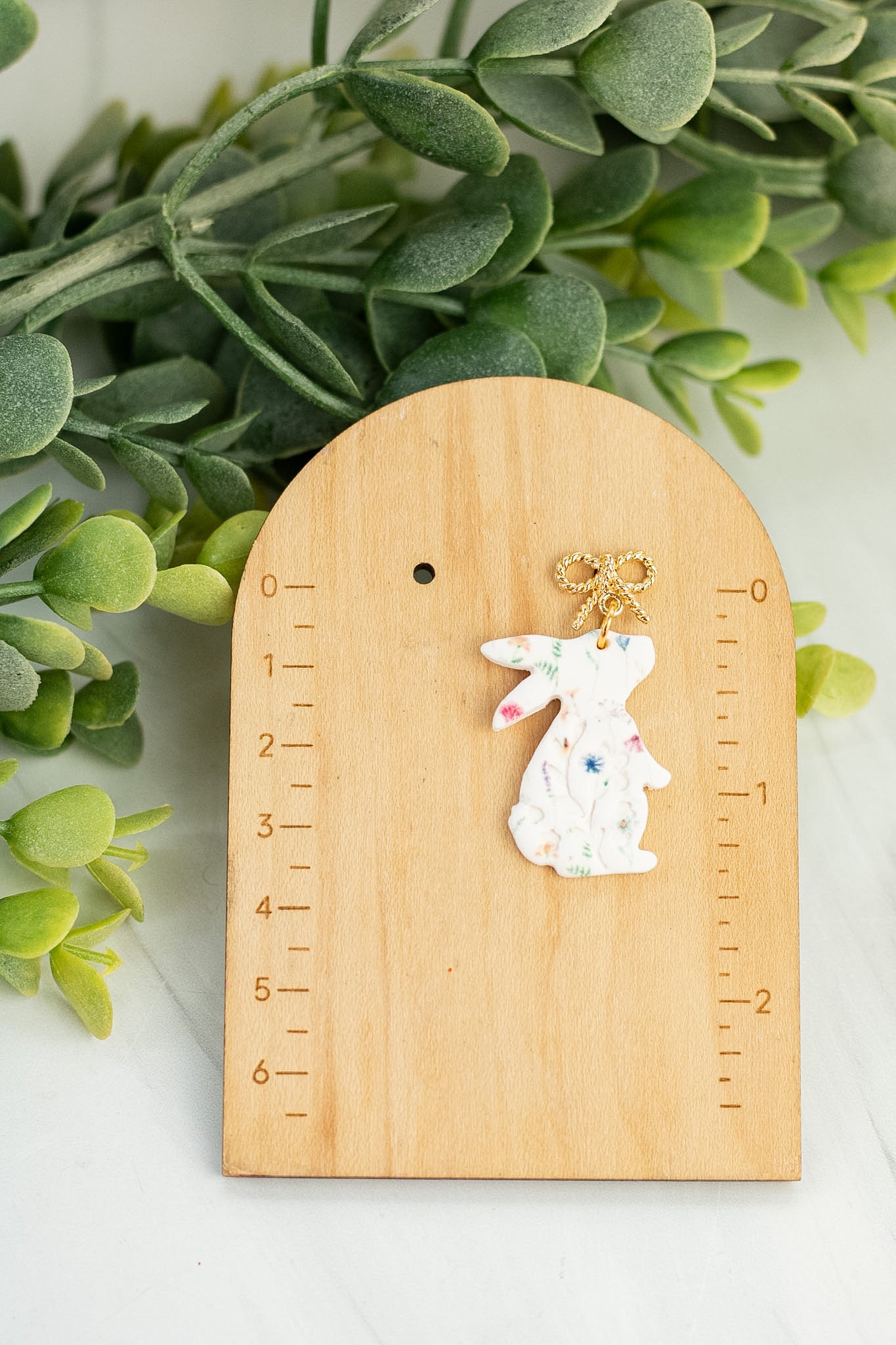 18k Floral Bunny Dangles