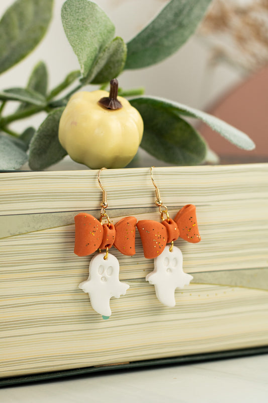 WS Orange Bow Ghosties