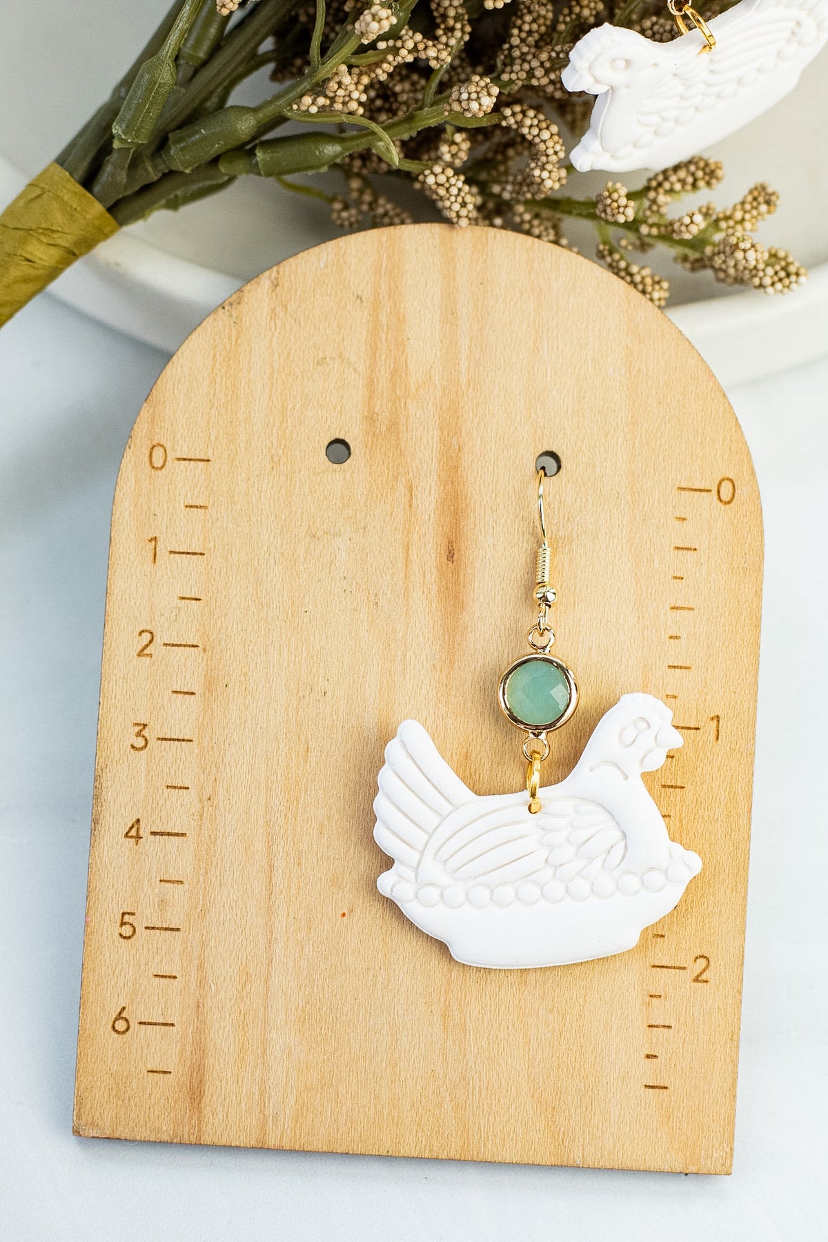 Jeweled Hen Dangles