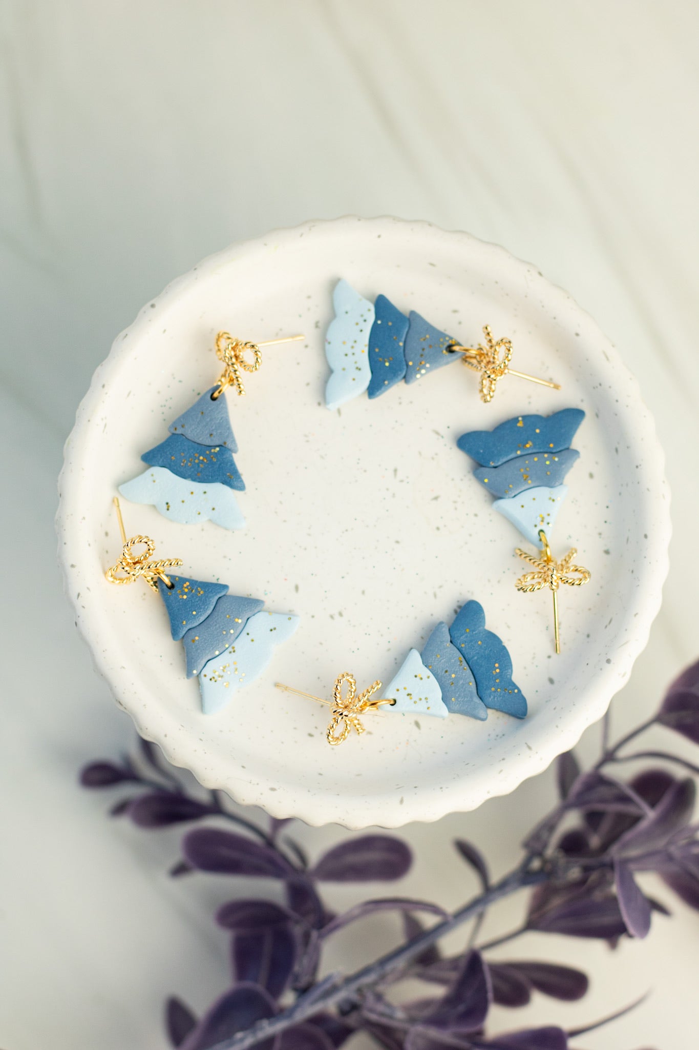 Blue Ombré Tree Dangles