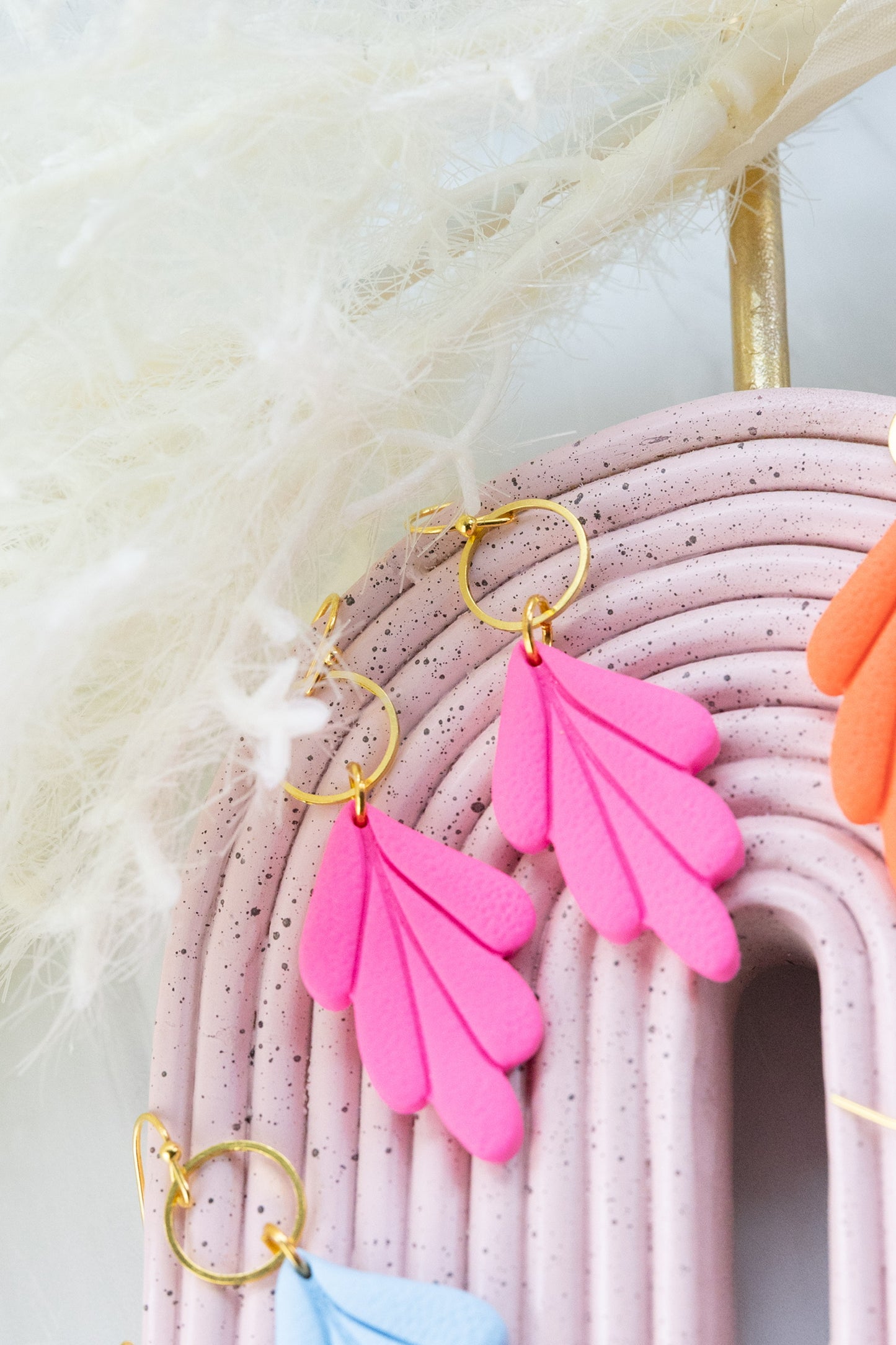 Leaf Circle Charm Dangles