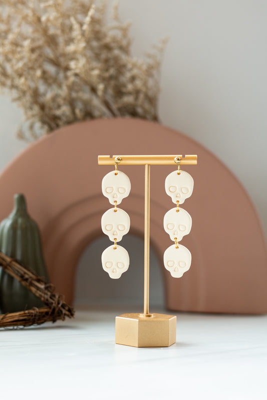 Ivory Skeleton Dangles