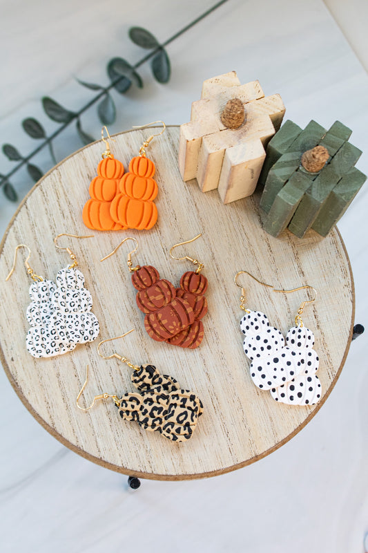 Tiered Pumpkin Dangles