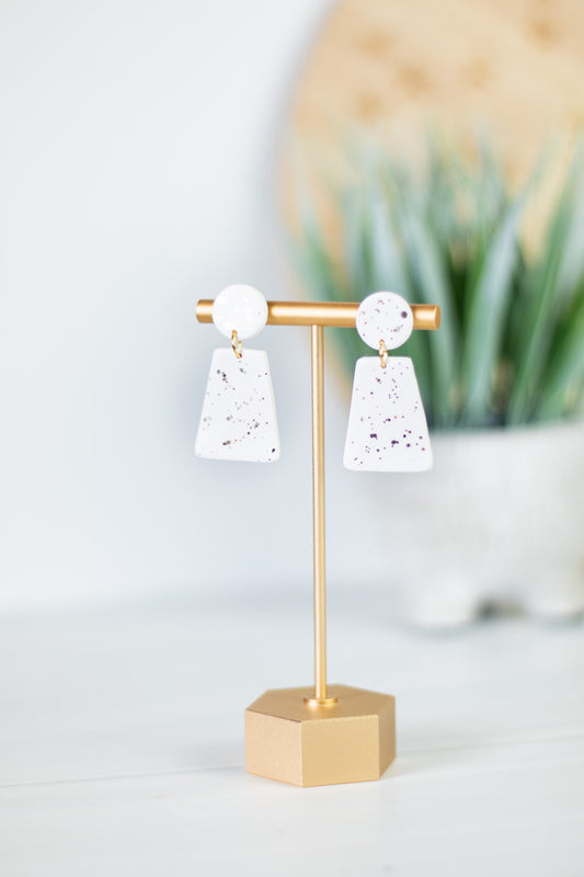 WS White Sparkle Dangles