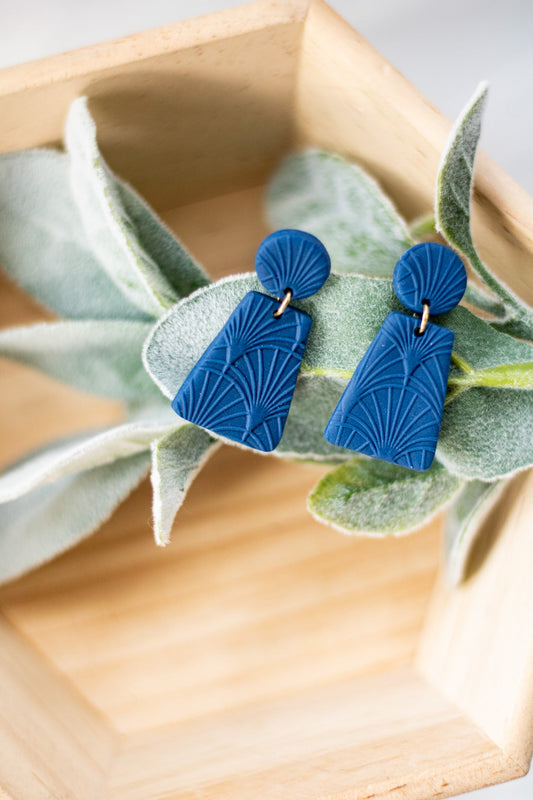 Navy Deco Dangles