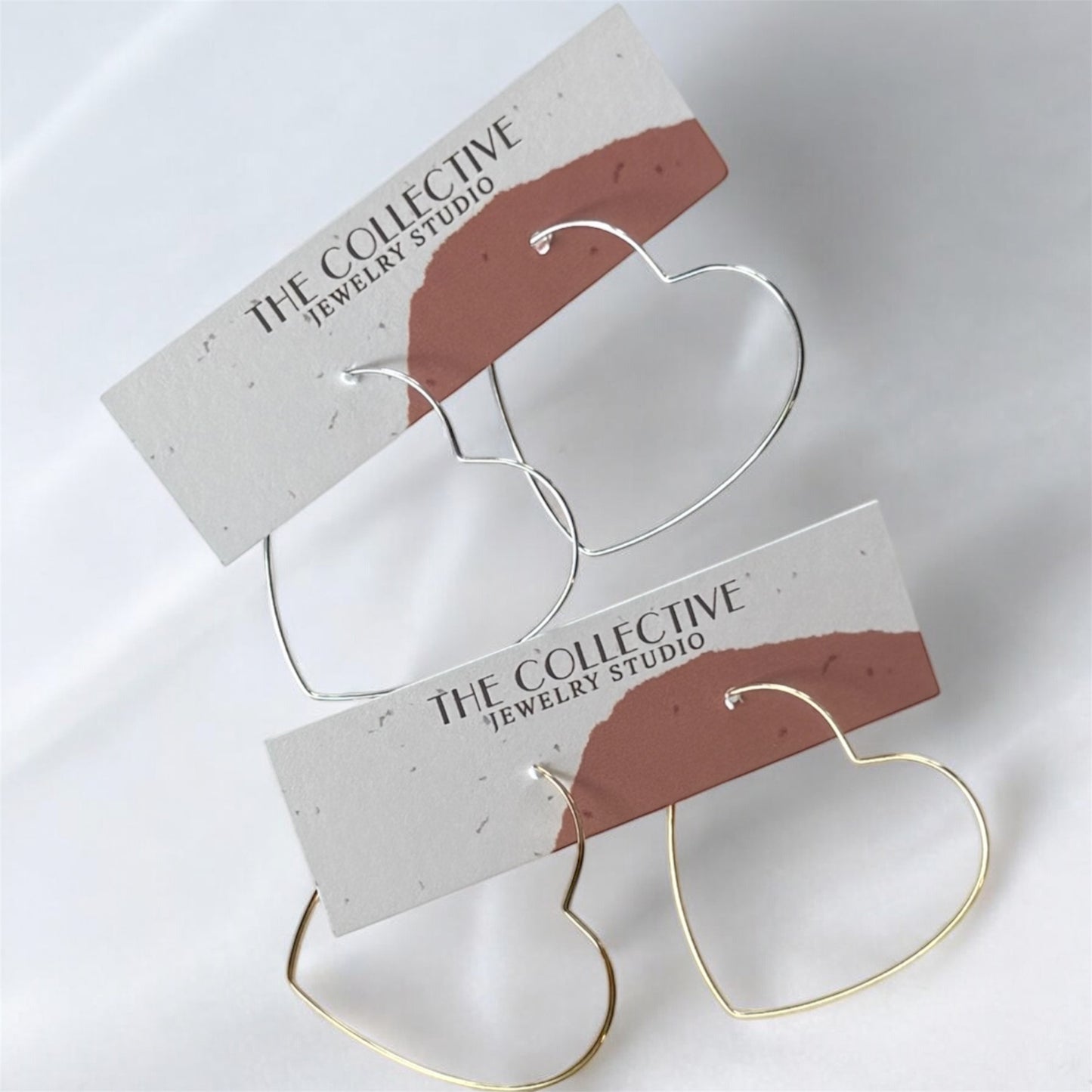 Gold/Silver Heart Hoop