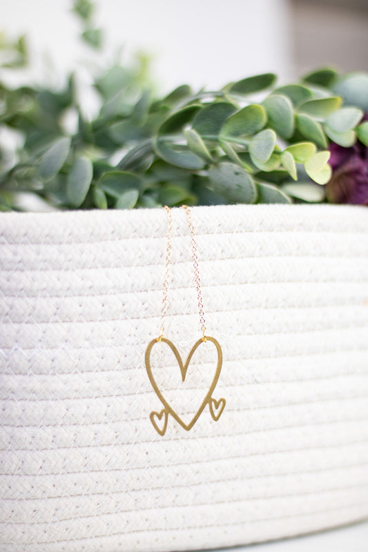 WS Hearts Necklace