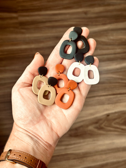 WS Rounded Organic Square Dangles