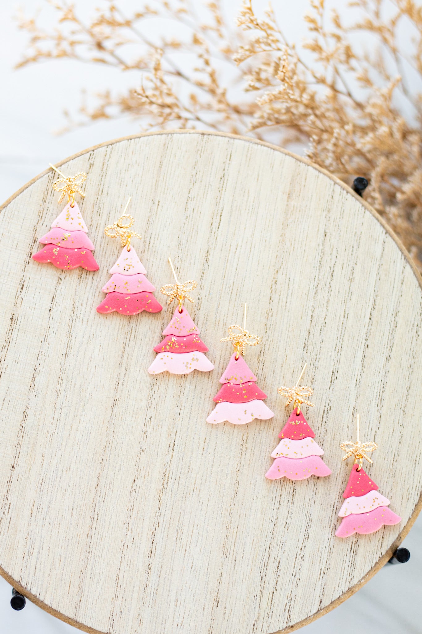 Pink Ombré Tree Dangles