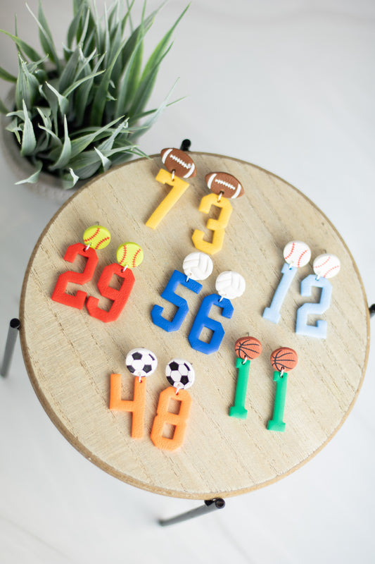WS Custom Sport/Number Dangles